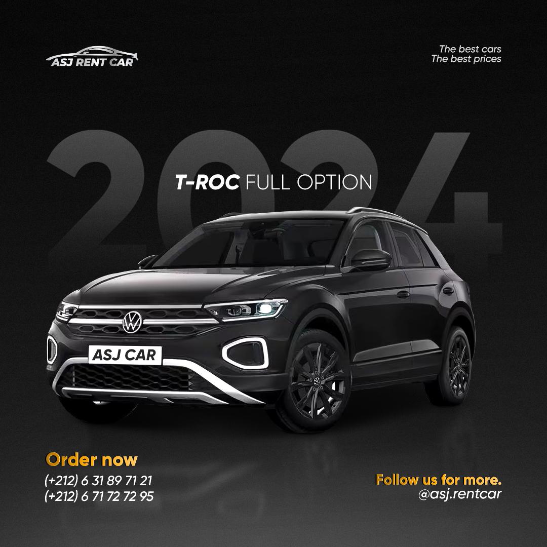 T-Roc Full option disponible pour la location